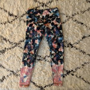 Anthropologie pure & good floral yoga leggings